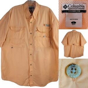 Chemise Columbia PFG Performance Fishing Gear – Homme – Taille L – Manches Courtes – Pêche